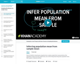 Inferring population mean from sample mean