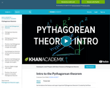 Intro to the Pythagorean theorem