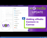 Adding eMedia Content in Canvas - eMedia Update (Jan 2022)