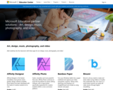 Microsoft Education Partner solutions - Art, Design, music, photography, and video