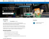 Facilitate the Minecraft Hour of Code 2021: TimeCraft