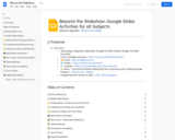 Beyond the Slideshow: Google Slides Activities for all Subjects