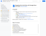 Engaging ELA Activities with Google Docs