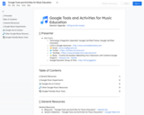 Google Tools for Music Education