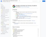 Google Activities for Primary Students