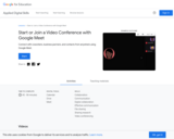 Start of Join a Video Conference with Google Meet
