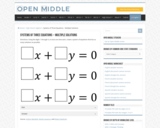 Systems of Three Equations - Multiple Solutions