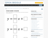 Systems of Equations - One Solution