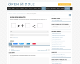 Open Middle Task: Solving Linear Inequalities