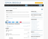 Open Middle Task: Sides of a Triangle