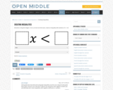 Open Middle Task: Creating Inequalities