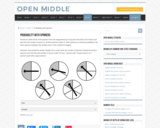 Open Middle Task: Probability with Spinners