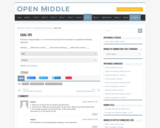 Open Middle Task: Equal Tips