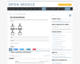 Open Middle Task: Unit Fraction Proportion