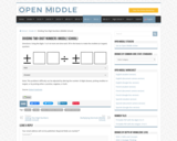 Open Middle Task: Dividing Two - Digit Numbers - Middle School