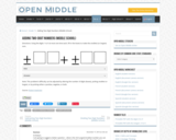Open Middle Task: Adding Two-Digit Numbers (Middle School)