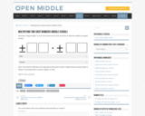 Open Middle Task: Multiplying Two-Digit Numbers (Middle School)