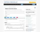 Open Middle Task: Probability of Rolling Two Six Sided Dice