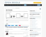 Open Middle Task: Two-Step Equations