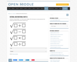 Open Middle Task: Rational and Irrational Roots #6