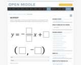 Open Middle Task: Max Intercept