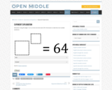 Open Middle Task: Exponent Exploration
