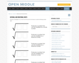 Open Middle Task: Rational and Irrational Roots