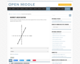 Open Middle Task: Incorrect Linear Equations