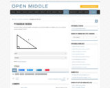 Open Middle Task: Pythagorean Theorem