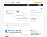 Open Middle Task: Solve Linear Equations with Special Cases