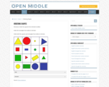 Open Middle Task: Ordering Shapes
