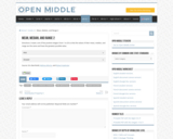 Open Middle Task: Mean, Median, and Range