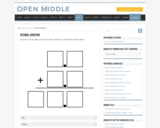 Open Middle Task: Decimal Addition