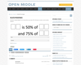 Open Middle Task: Related Percentages