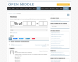 Open Middle Task: Percentages