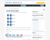 Open Middle Task: Operations with Rational Numbers