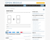 Open Middle Task: Dividing Fractions