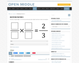 Open Middle Task: Multiplying Fractions - 5