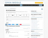 Open Middle Task: Multi-Digit Multiplication - 2