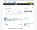 Open Middle Task: Evaluating Expressions - 2