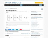 Open Middle Task: Multiplying 3 Fractions to Get One