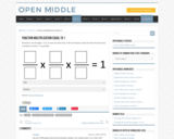 Open Middle Task: Fraction Multiplication Equal to One
