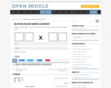 Open Middle Task: Multiplying Two-Digit Numbers (Elementary)