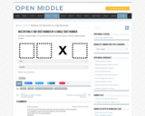 Open Middle Task: Multiplying a Two-Digit Number by a Single-Digit Number
