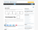 Open Middle Task: Simple Patterns 2