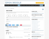 Open Middle Task: Create a Pattern