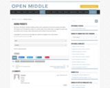Open Middle Task: Adding Products