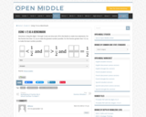 Open Middle Task: Using 1/2 as a Benchmark