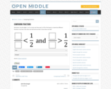 Open Middle Task: Comparing Fractions