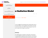 Solar Radiation Model Mathematics Task